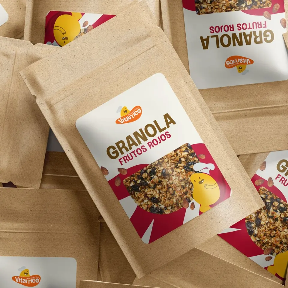 Nuevo packaging de granola Vitarrico